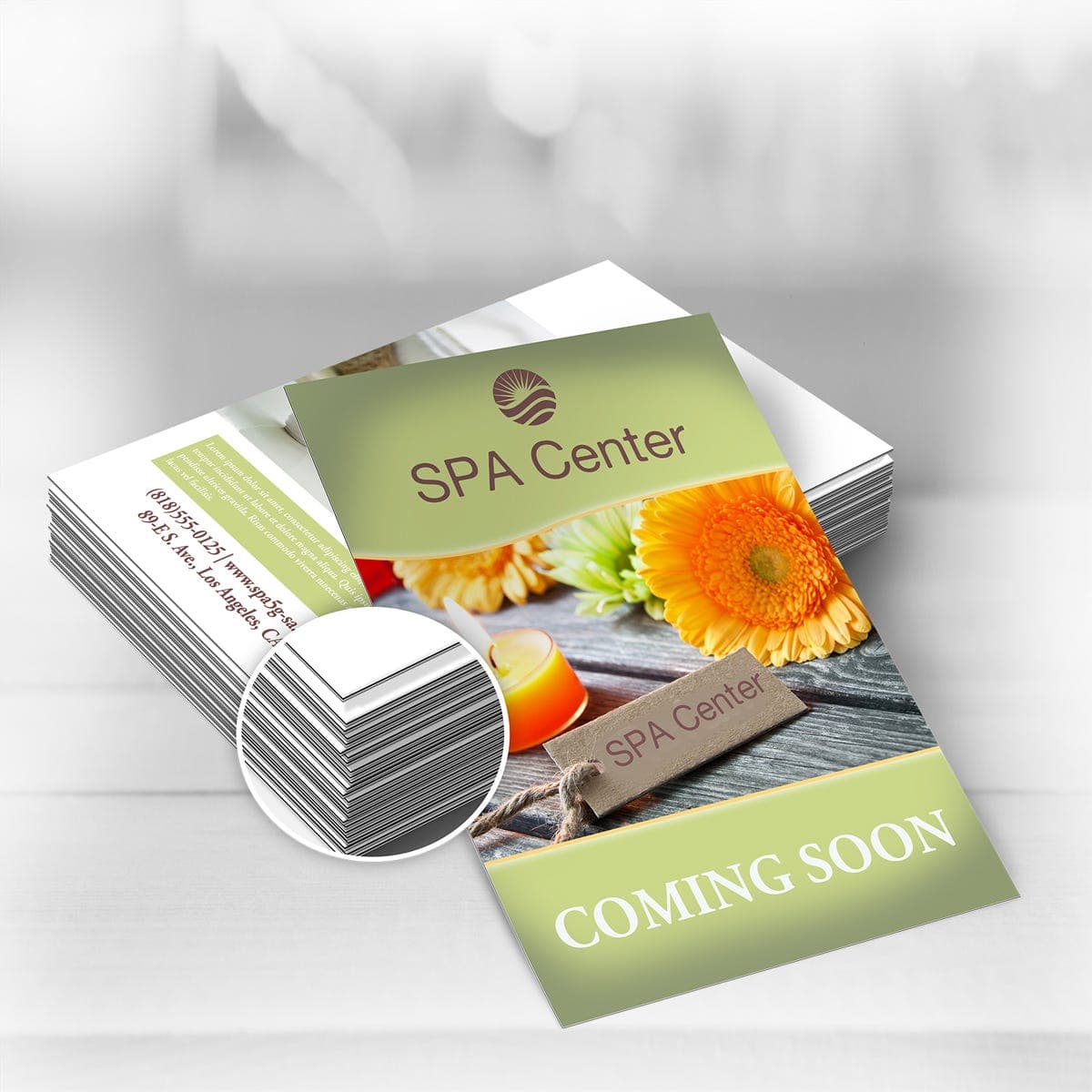 Black Edge Announcement Cards thumbnail 2