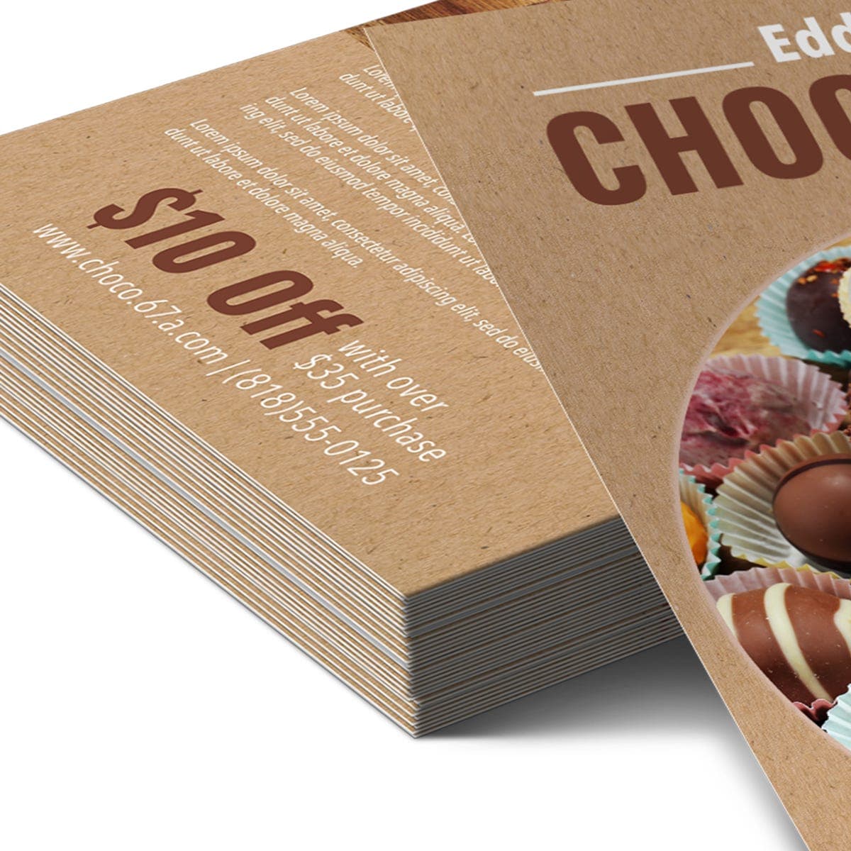 Brown Kraft Announcement Cards thumbnail 2