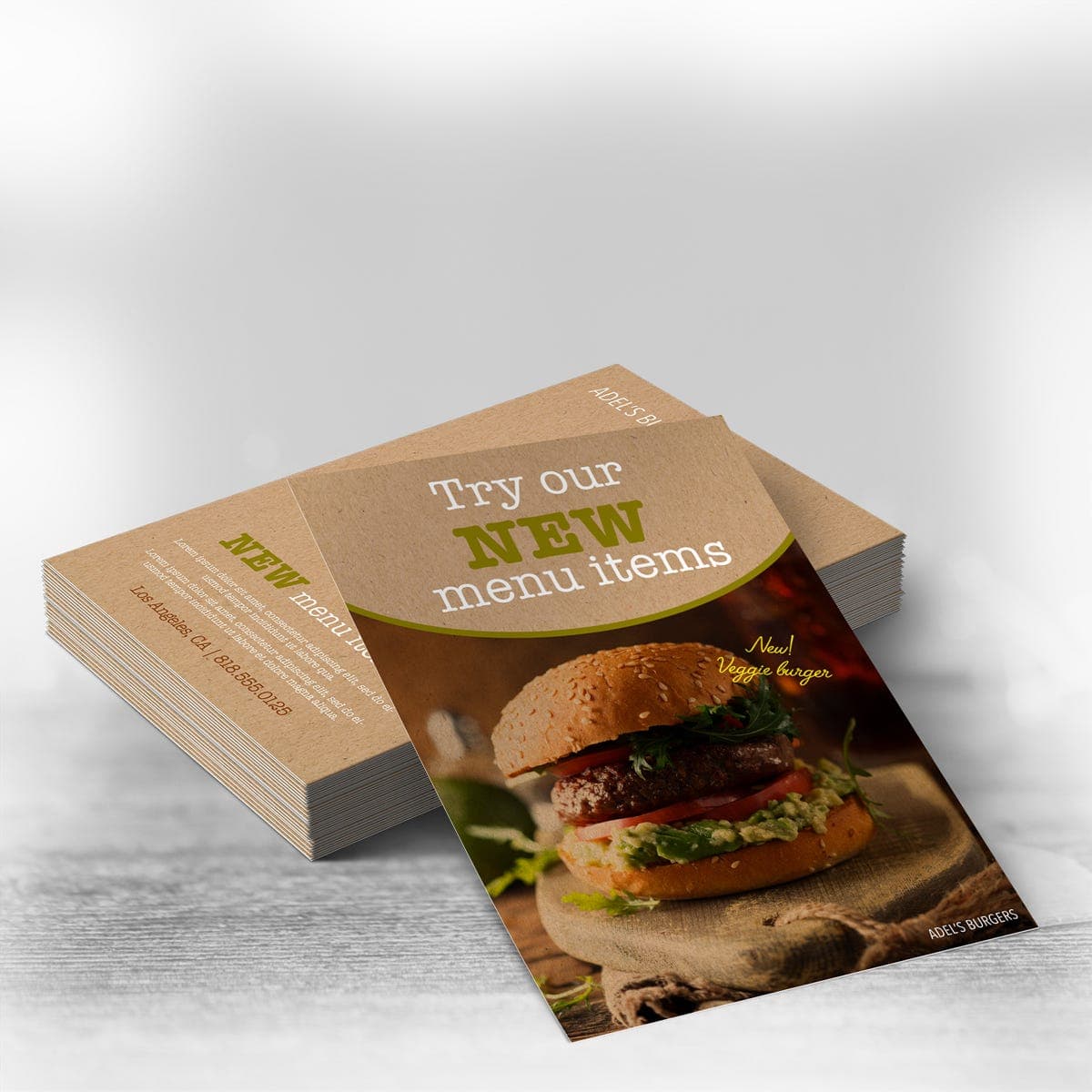 Brown Kraft Announcement Cards thumbnail 3