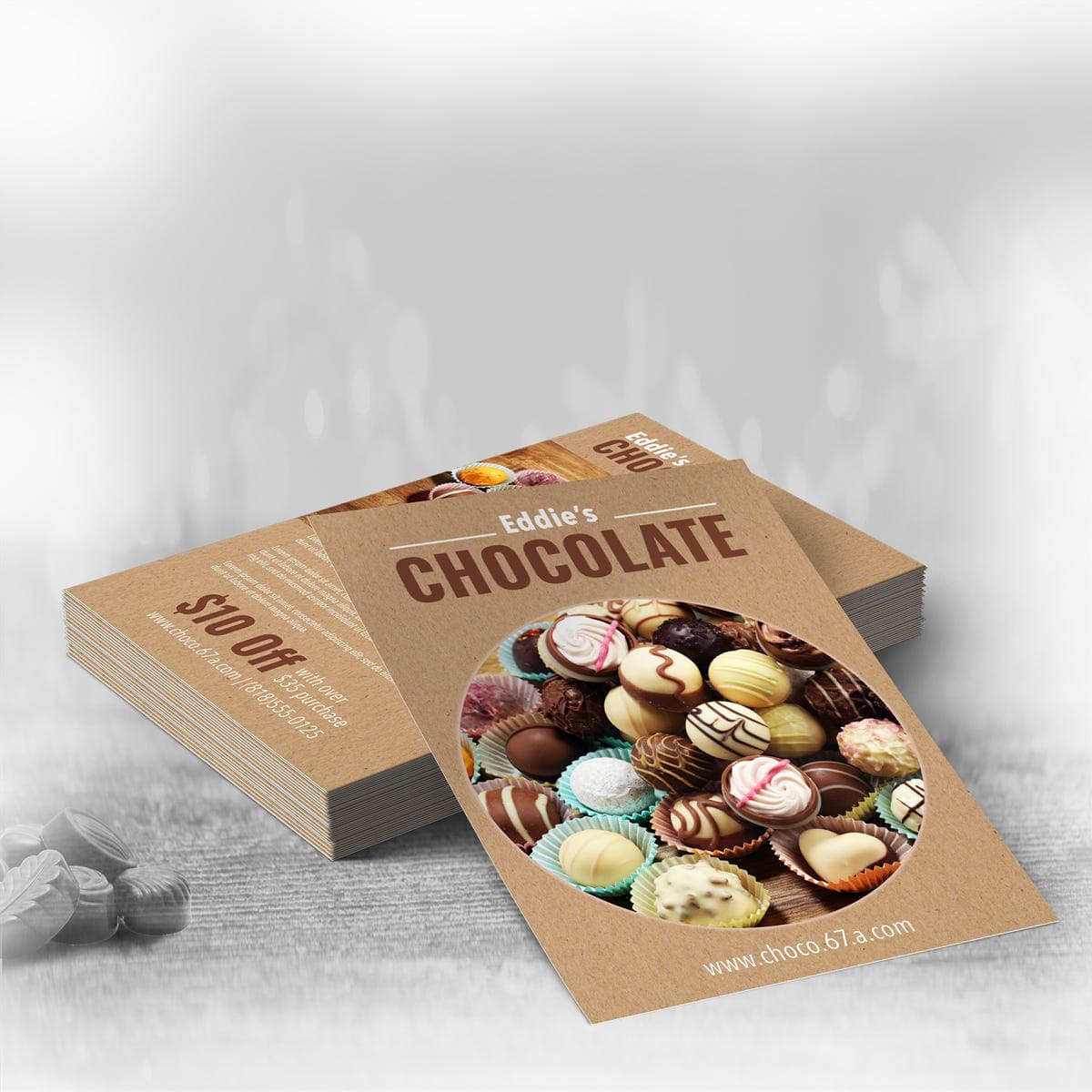 Brown Kraft Announcement Cards thumbnail 4