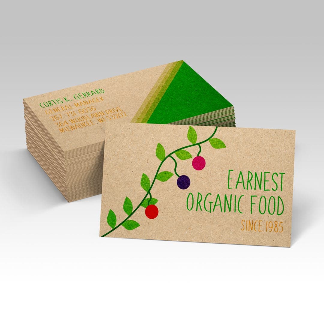 Brown Kraft Business Cards view 1