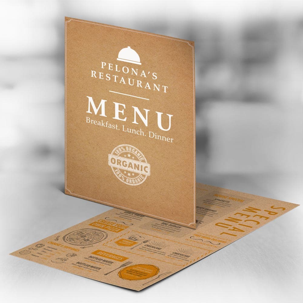 Brown Kraft Menus thumbnail 2