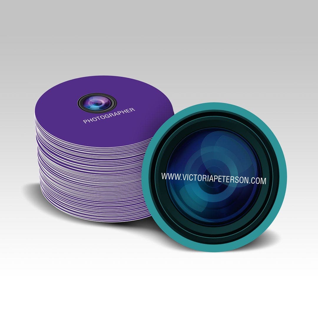 Circle Business Cards view 1