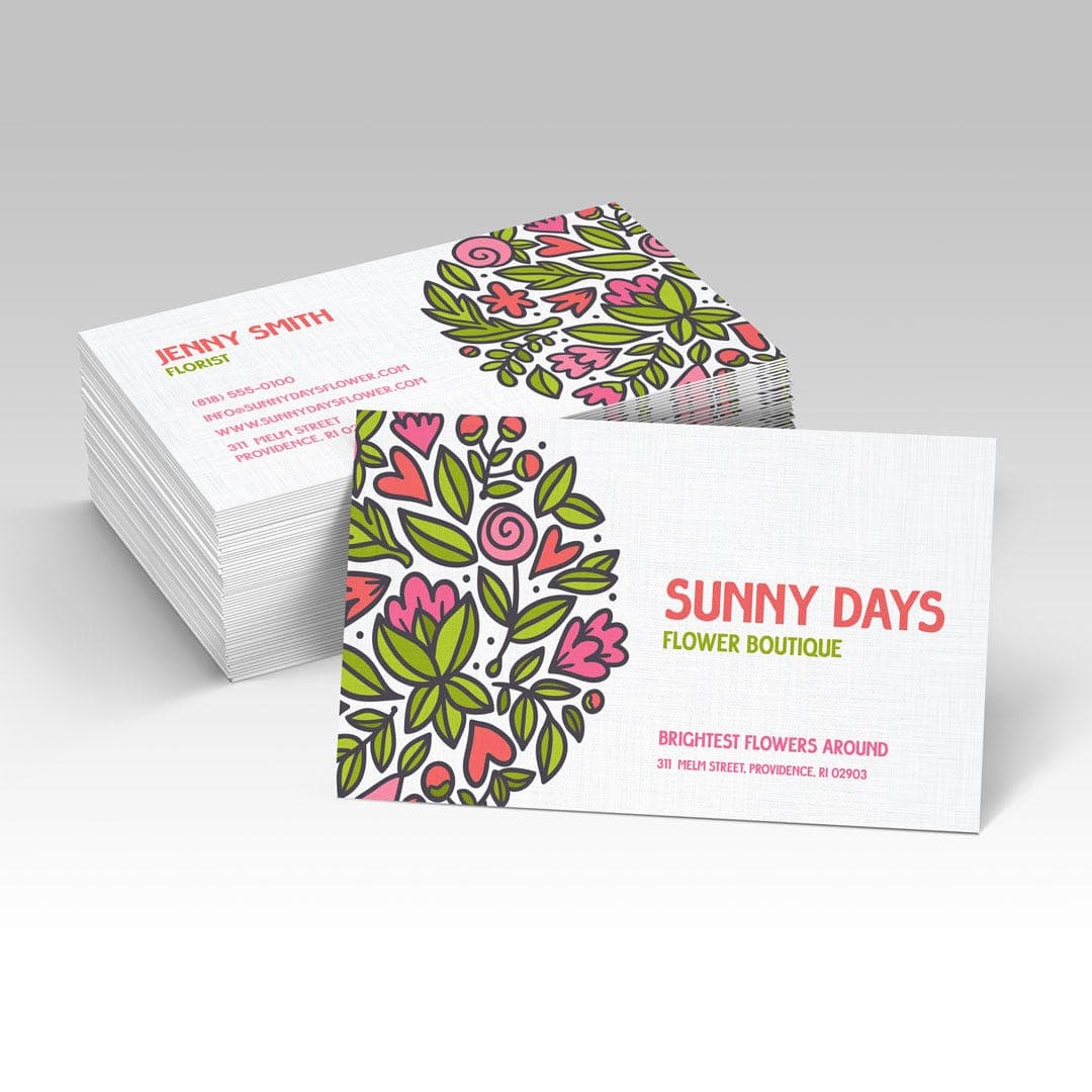 Linen Uncoated Business Cards view 1
