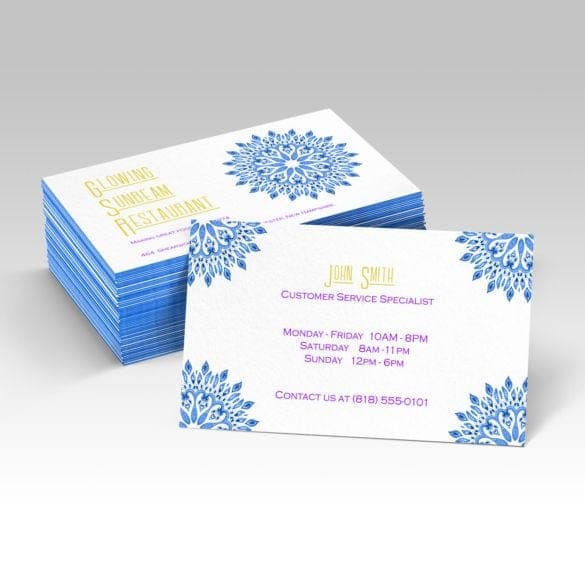 Painted Edge Business Cards thumbnail 2