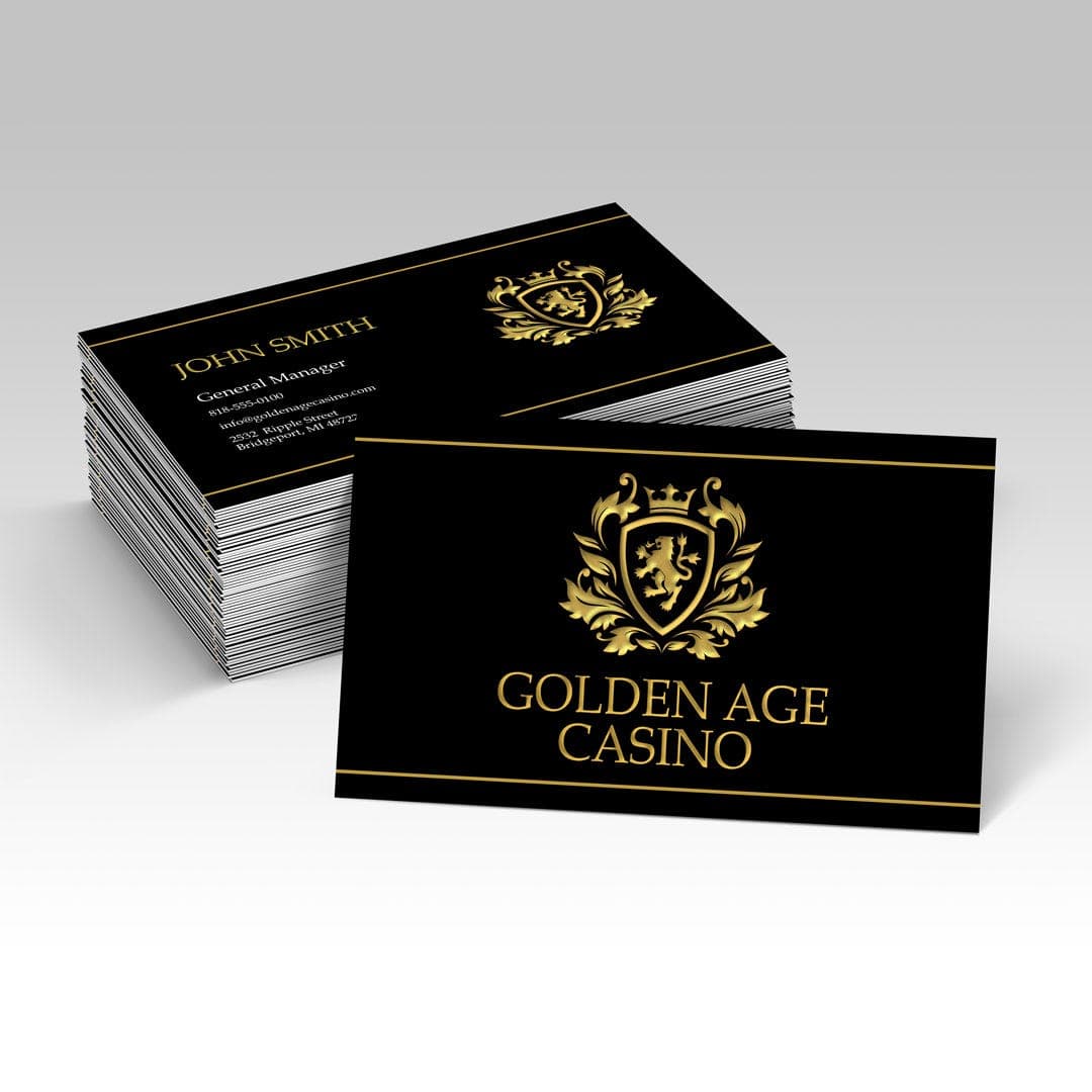 Raised Foil Business Cards view 1