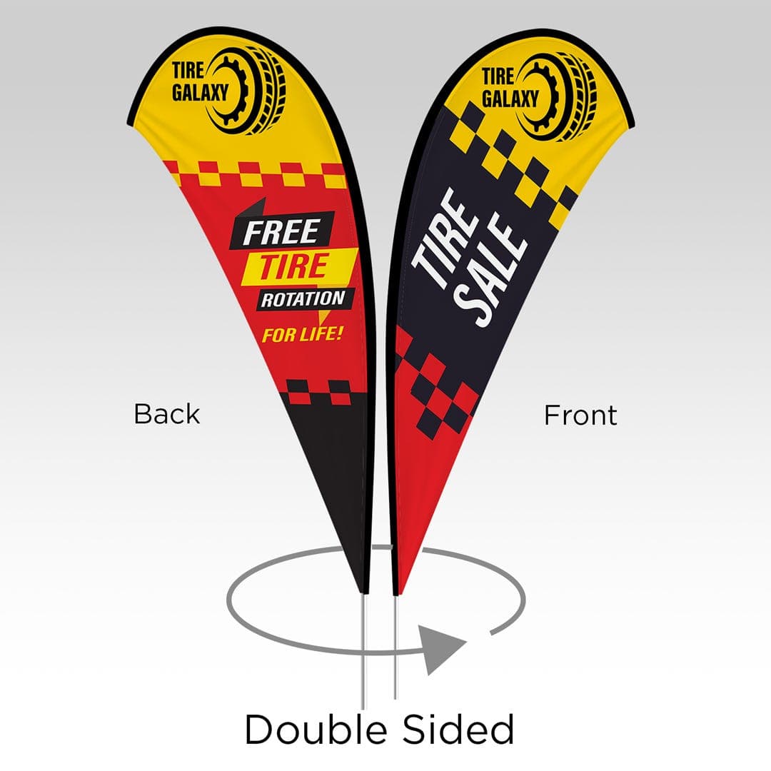 Single and Double Sided Teardrop Flags thumbnail 2