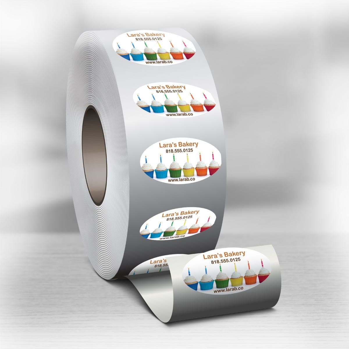 White BOPP Roll Labels thumbnail 3