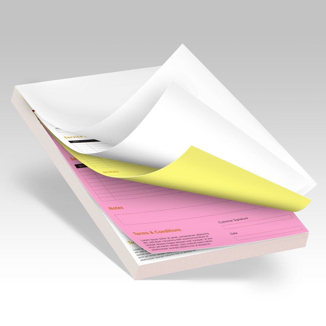 3-part NCR Form Pads w Wraparound Cover view 1