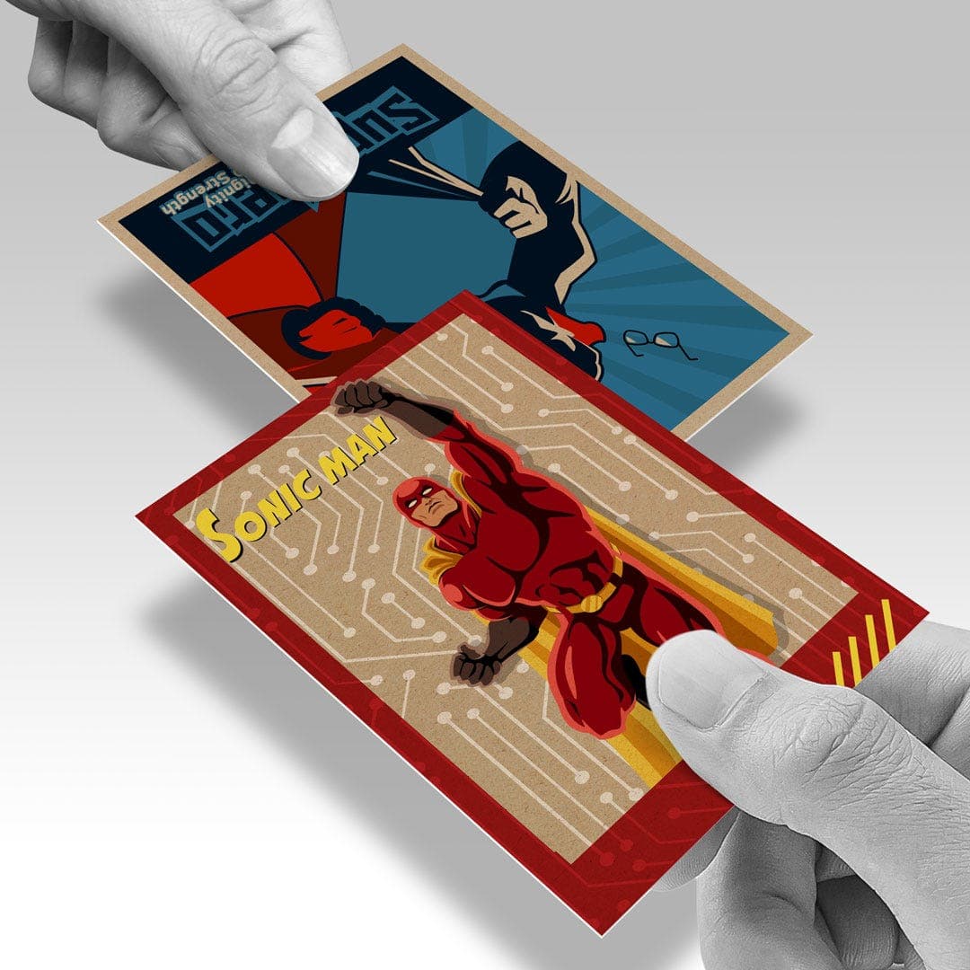 Brown Kraft Trading Cards view 1