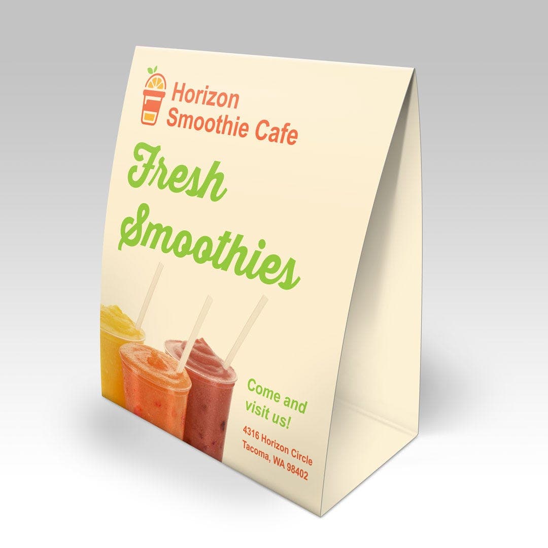 Natural Table Tents view 1