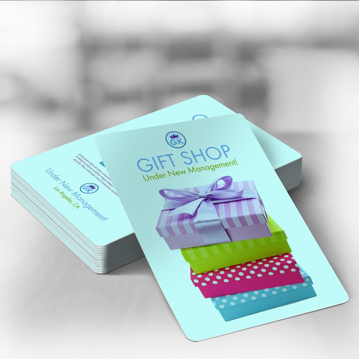 Round Corner Announcement Cards view 1