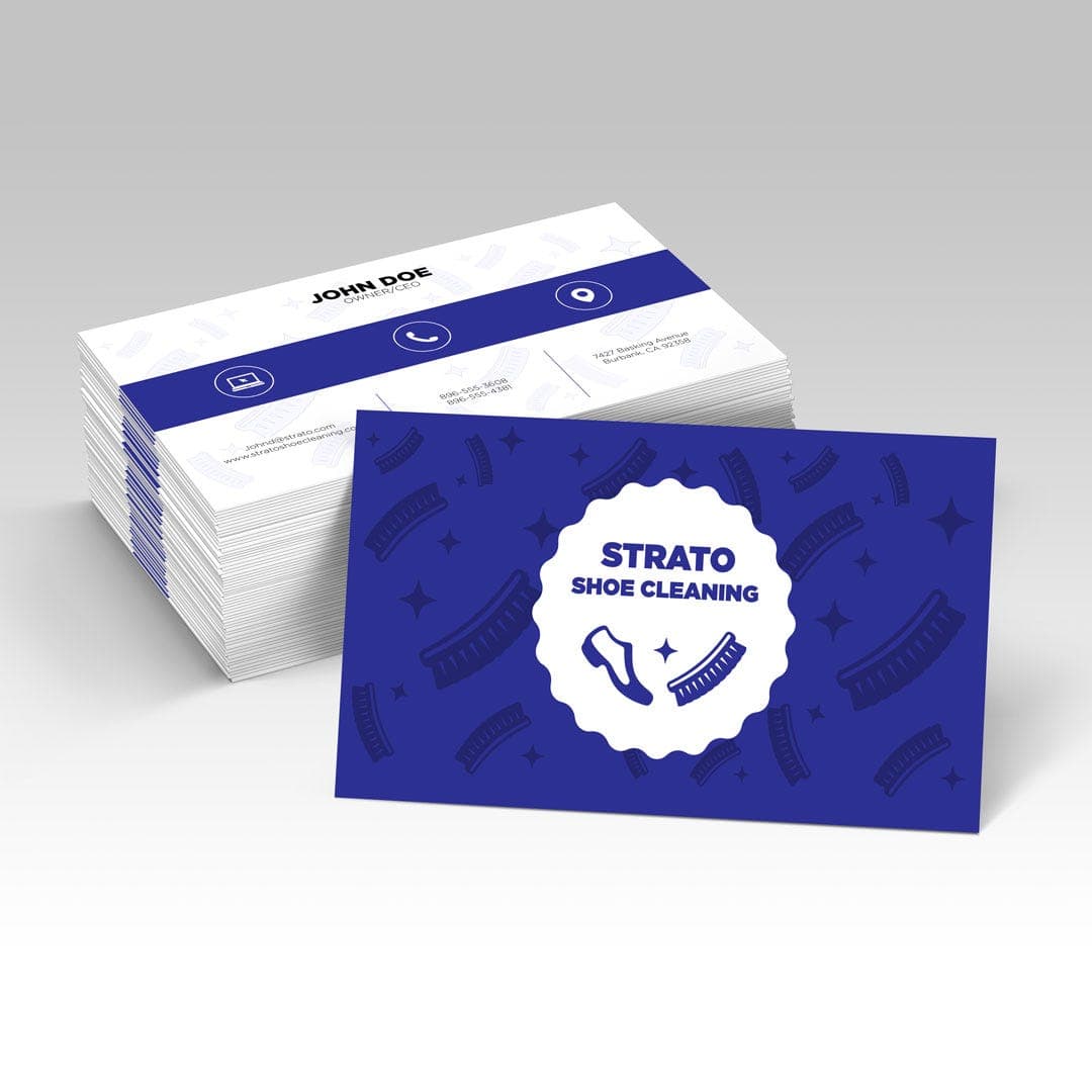 Suede Business Cards view 1