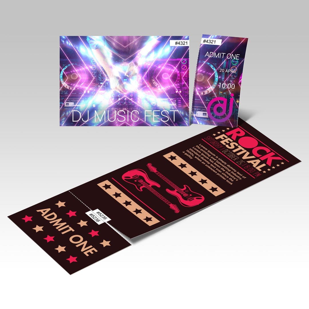 Variable Numbering Event Tickets view 1